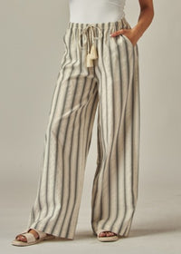 Striped Linen Pants