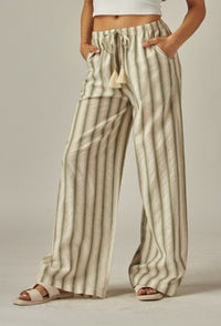 Striped Linen Pants