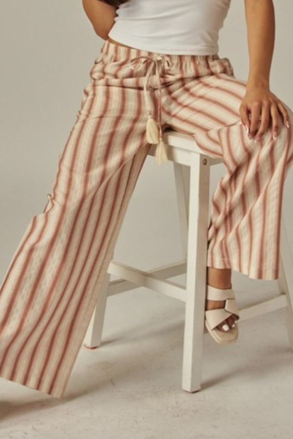 Striped Linen Pants
