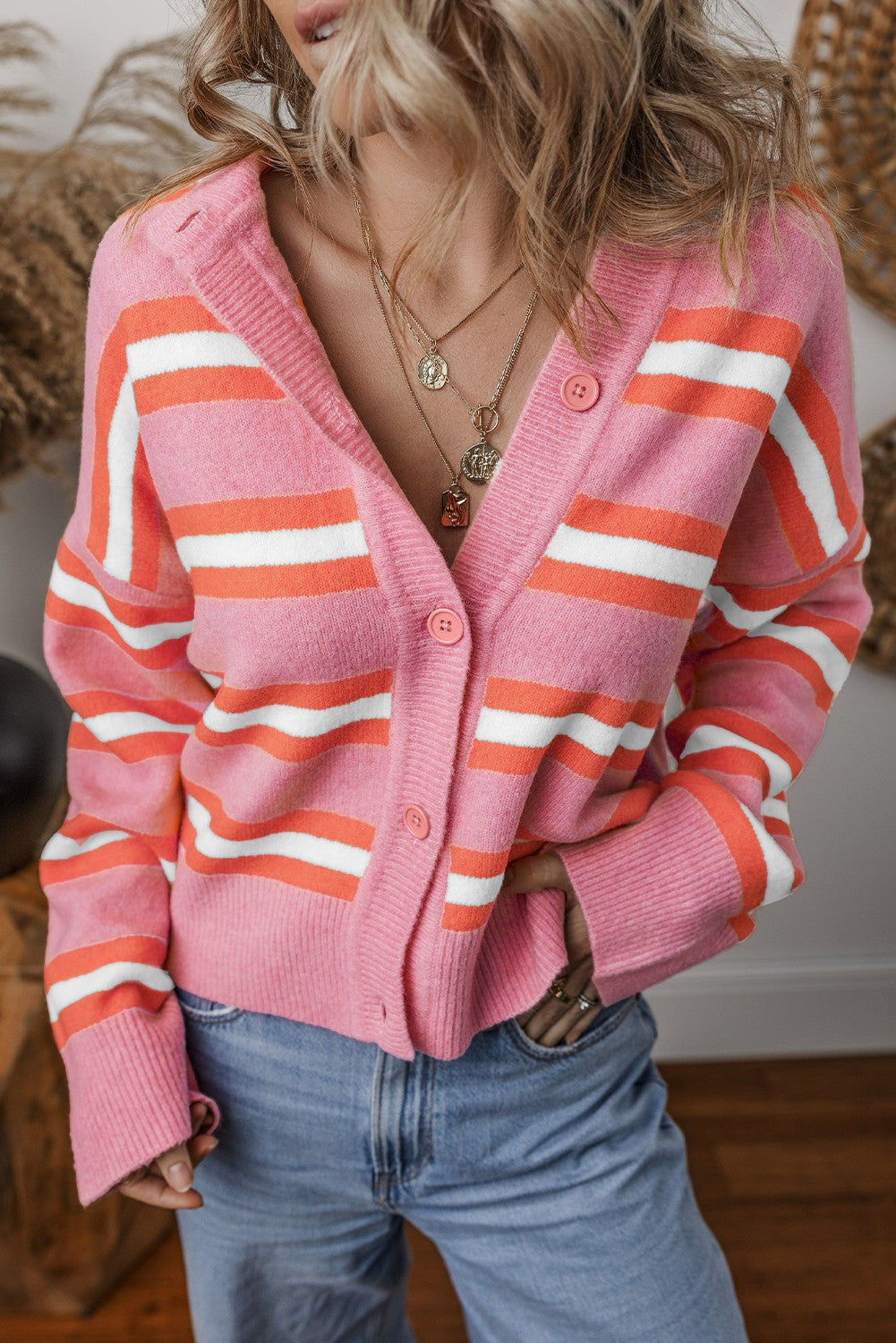 Striped & Sleek Cardigan