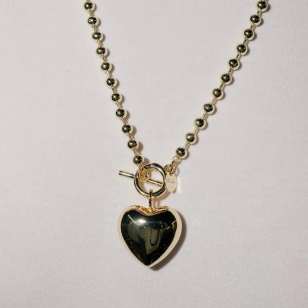 TSK-Large Puffy Heart Charm