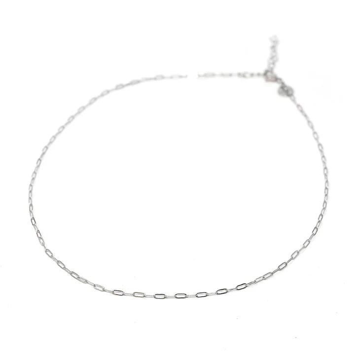 TSK-Mini Paperclip Chain Necklace