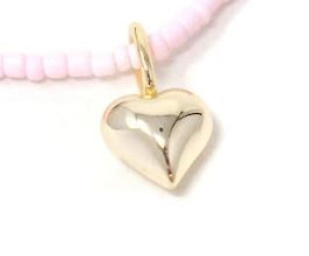 TSK-Mini Puffy Heart Charm