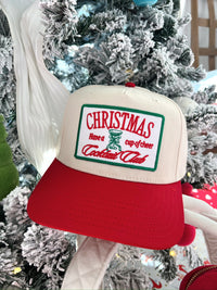 Christmas Cocktail Club - Red Vintage Trucker Hat