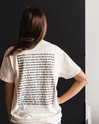 The Lord is My Refuge Psalm 91 Tee - Ivory