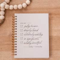 You are Fully Known Checklist Hardcover Journal