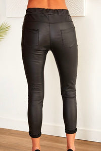 Drawstring Black Joggers