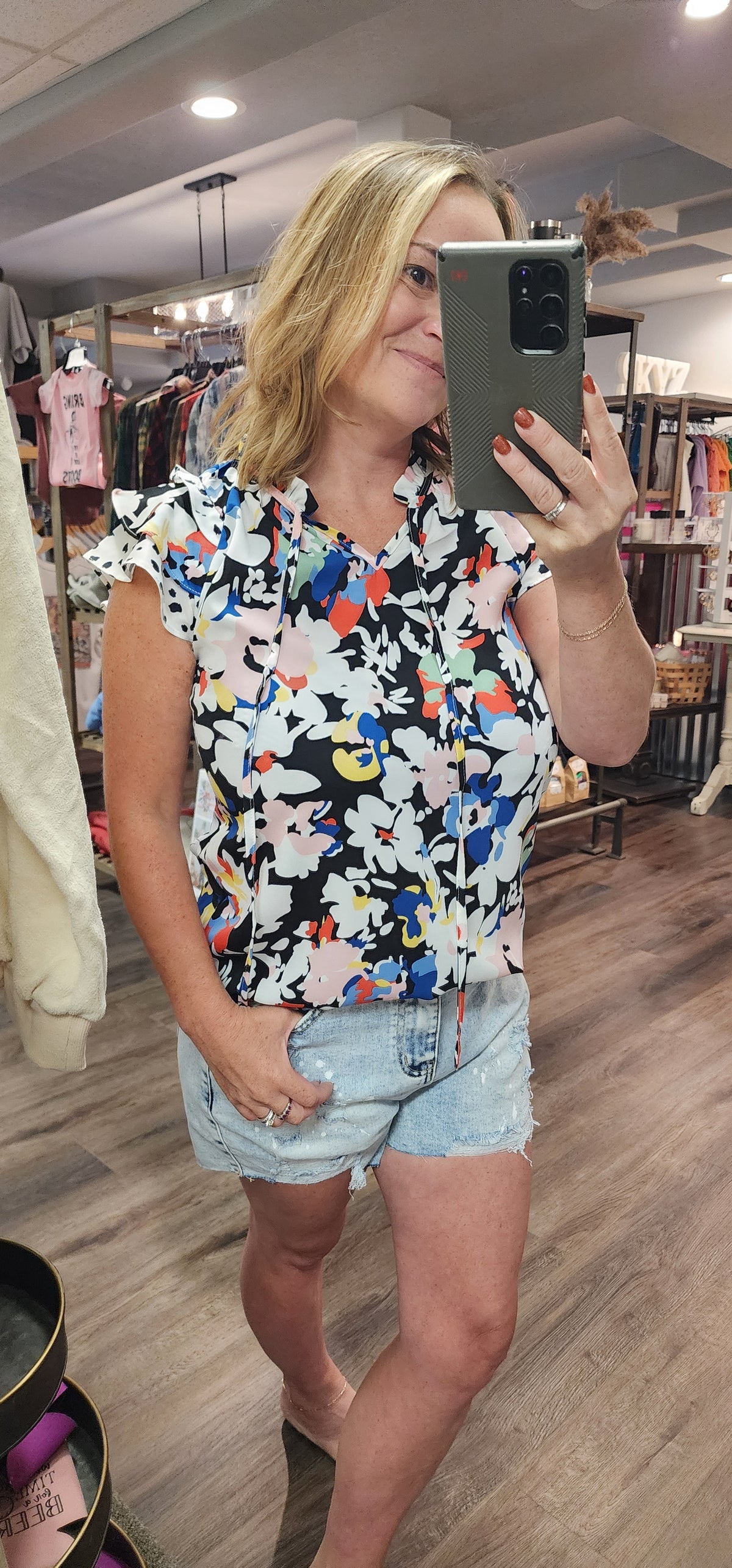 Amy's Flutter Sleeve Blouse