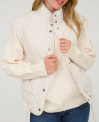 Tie Quilted Puffer Vest