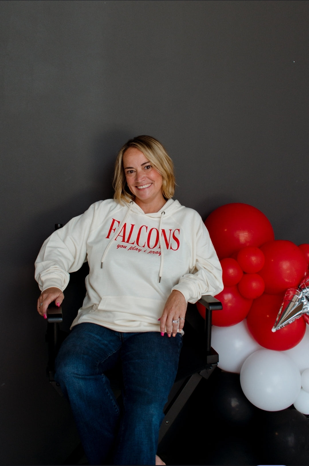 Falcons Drawstring Hooded Sweatshirt