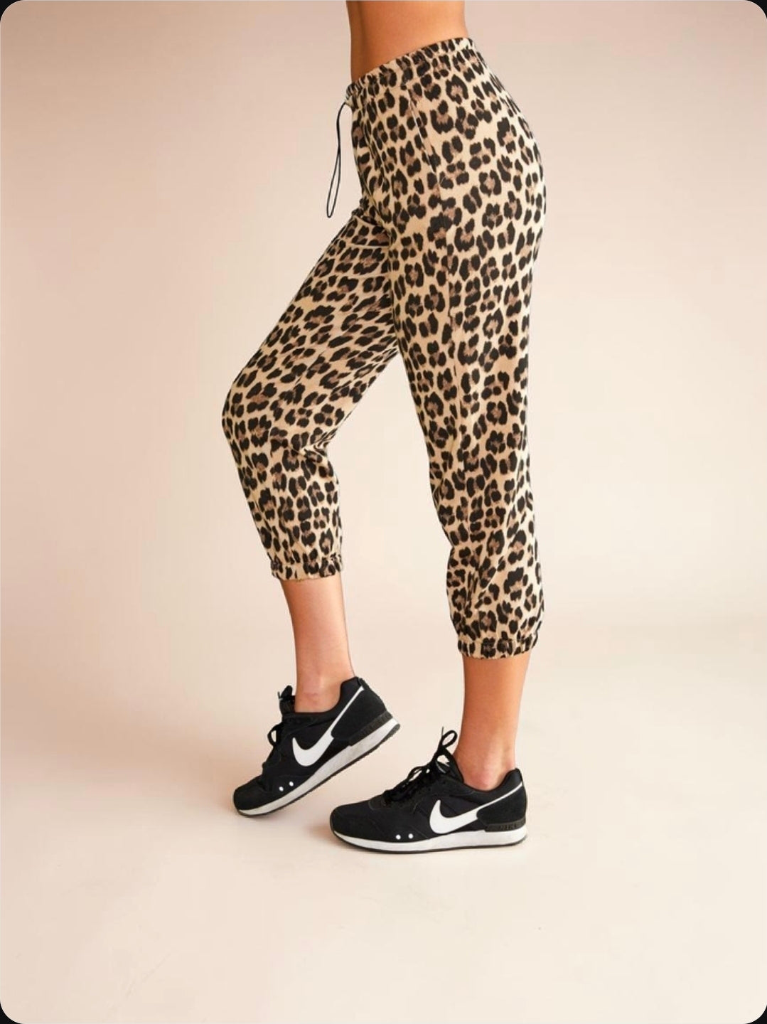 Leopard Adjustable Joggers