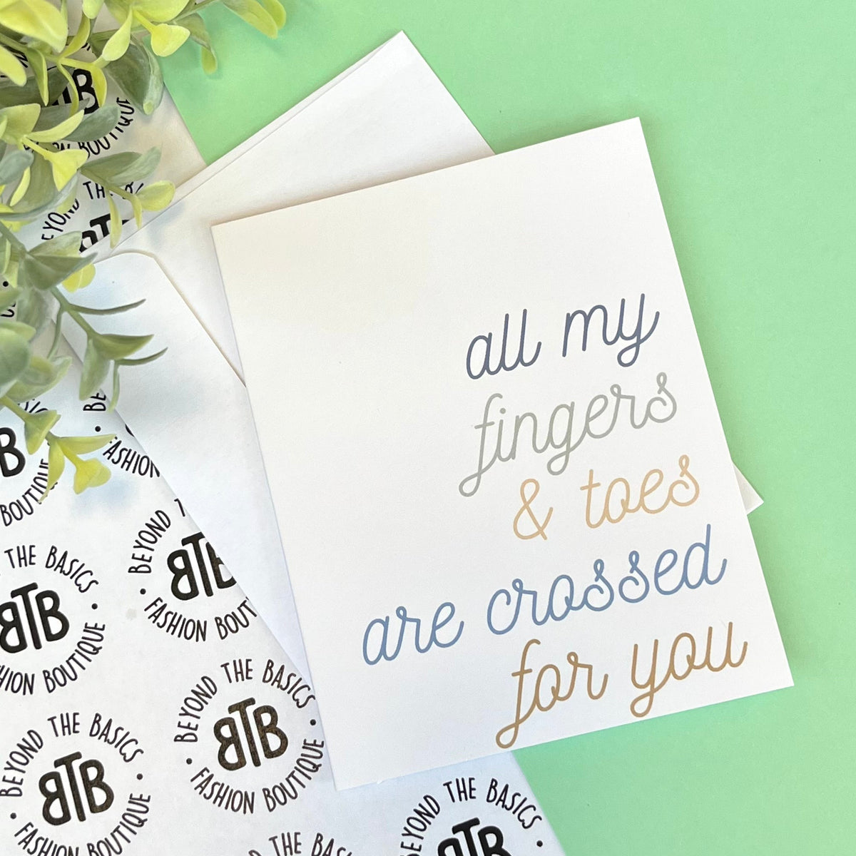 Occasion Card - Fingers Crossed